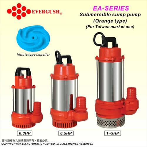 Máy bơm chìm thoát nước Evergush EA-10T